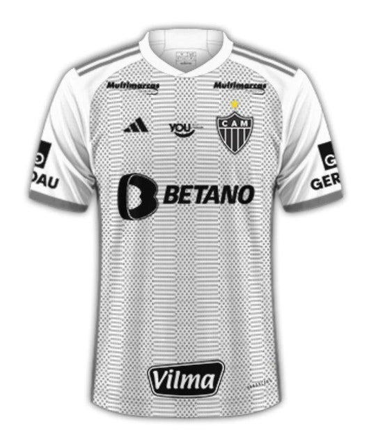 Atlético Mineiro 24/25 II Visitante - Todos los patrocinadores - Versión para aficionados 