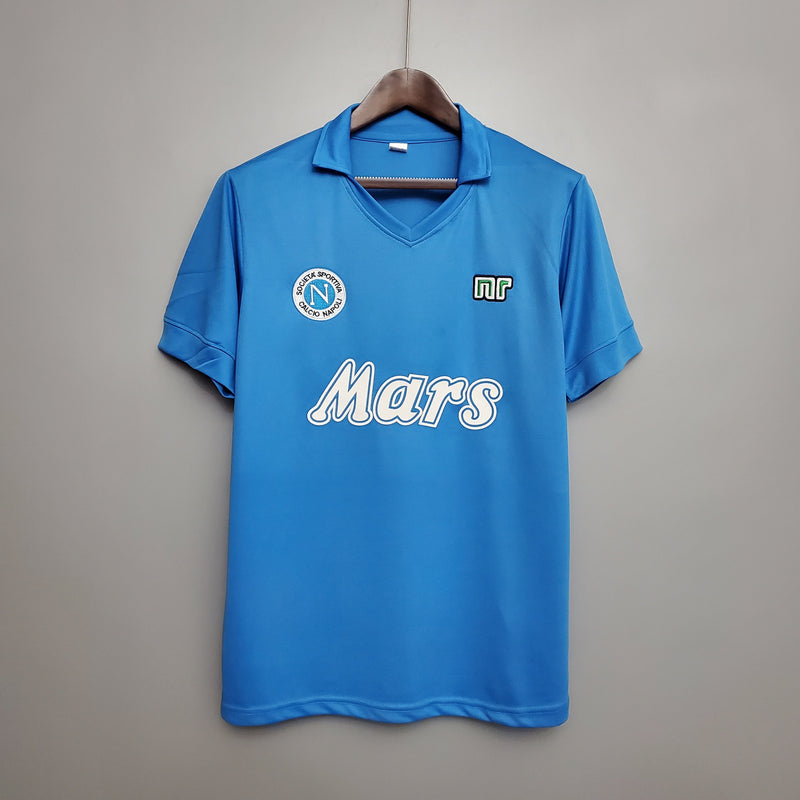 Imagem do produto Camisa Napoli Titular 88/89 - Versão Retro com entrega para brasileiros no Reino Unido