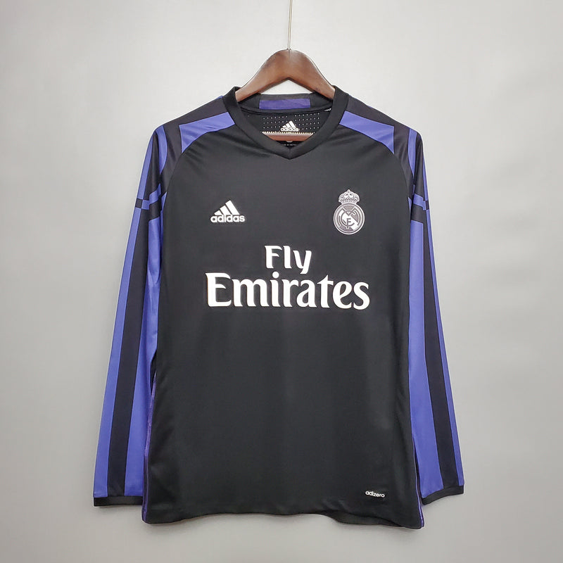 Imagem do produto Camisa Real Madrid III 15/16 - Versão Retro Manga Comprida com entrega para brasileiros no Reino Unido