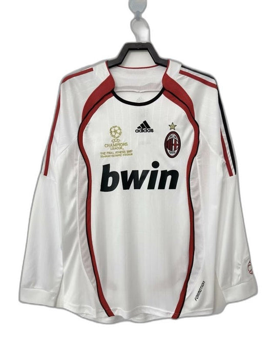 Camiseta de visitante del AC Milan 06/07 II - Versión retro de manga larga