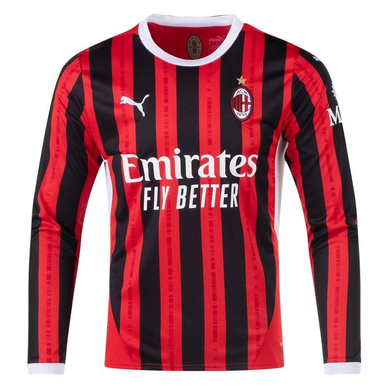 Camiseta local del AC Milan 24/25 I - Manga larga