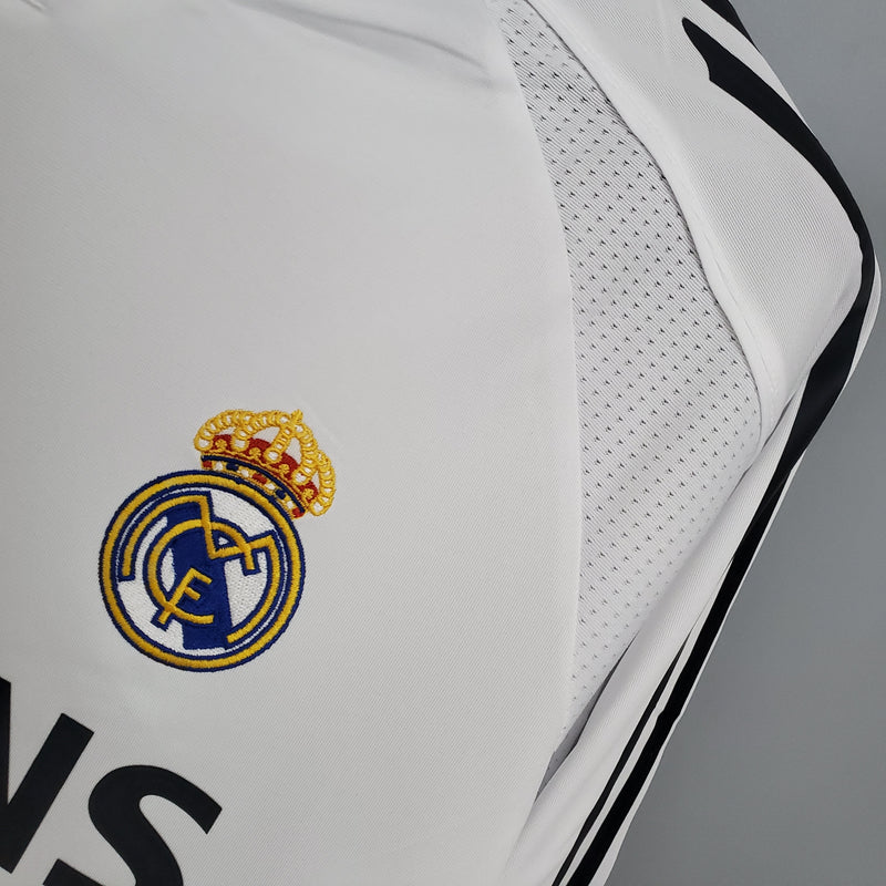 Real Madrid Home Shirt 05/06 - Long Sleeve Retro Version