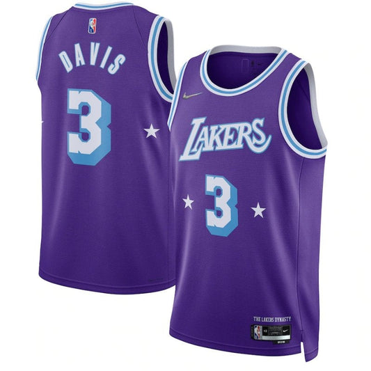 Camisa Anthony Davis Los Angeles Lakers 2022 NBA - Roxa 