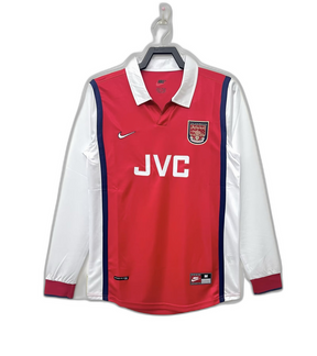 Camisa Arsenal 1998 I Home - Manga Longa Versão Retro