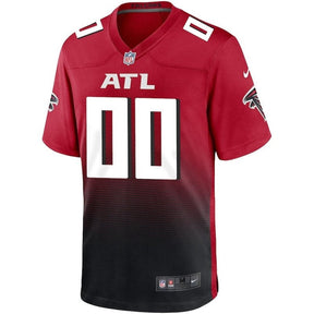 Atlanta Falcons - Camisa de jogo alternativa personalizada da NFL - Vermelha