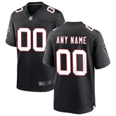 Atlanta Falcons - Camisa de jogo personalizada da NFL Throwback - Preta