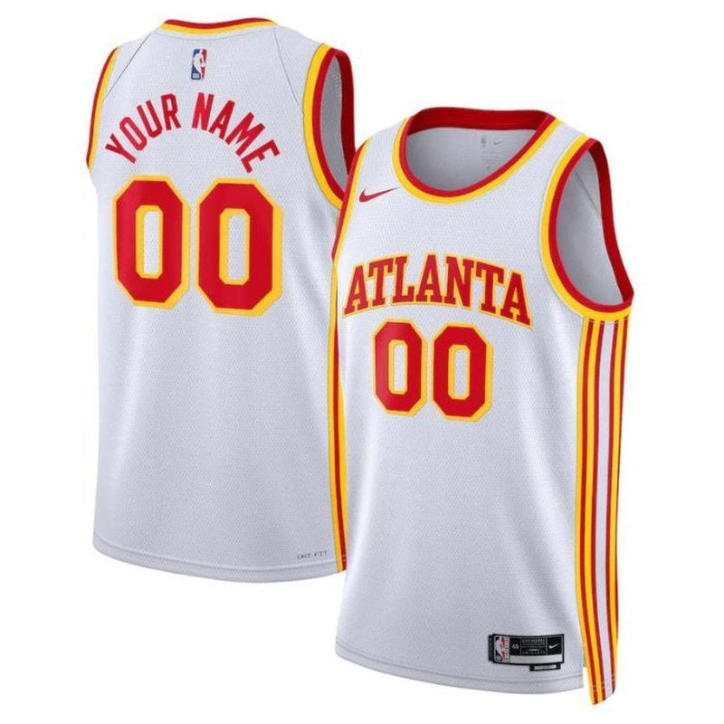 Camiseta unisex blanca de la NBA de los Atlanta Hawks 2023 - Edición Asociación 