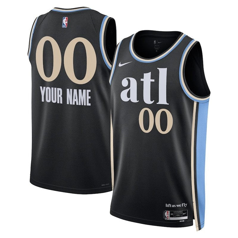 Camisa NBA Atlanta Hawks Unissex 23/24 - Preta - Edição City 
