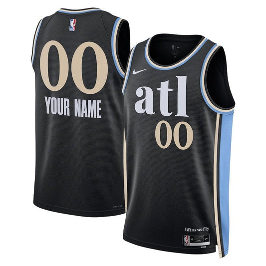 Camiseta NBA unisex de los Atlanta Hawks 23/24 - Negra - Edición City 