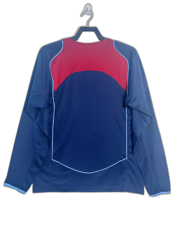 Camisa reserva do Atlético de Madrid 04/05 II - Versão retrô de manga comprida