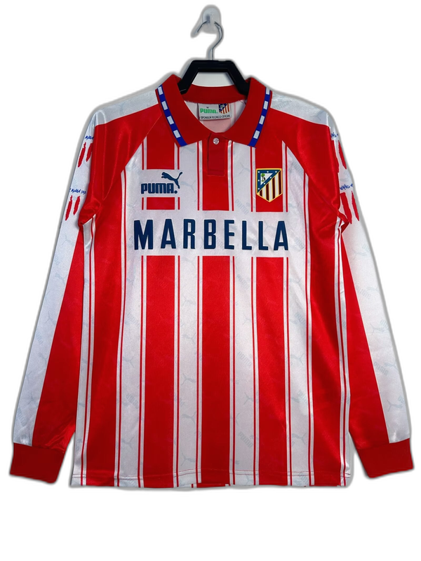 Camiseta de local del Atlético de Madrid 94/95 I - Manga larga, versión retro