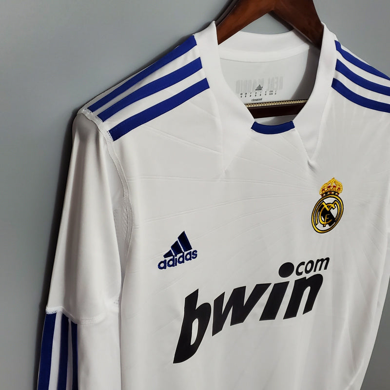 Real Madrid Home 10/11 Shirt - Long Sleeve Retro Version