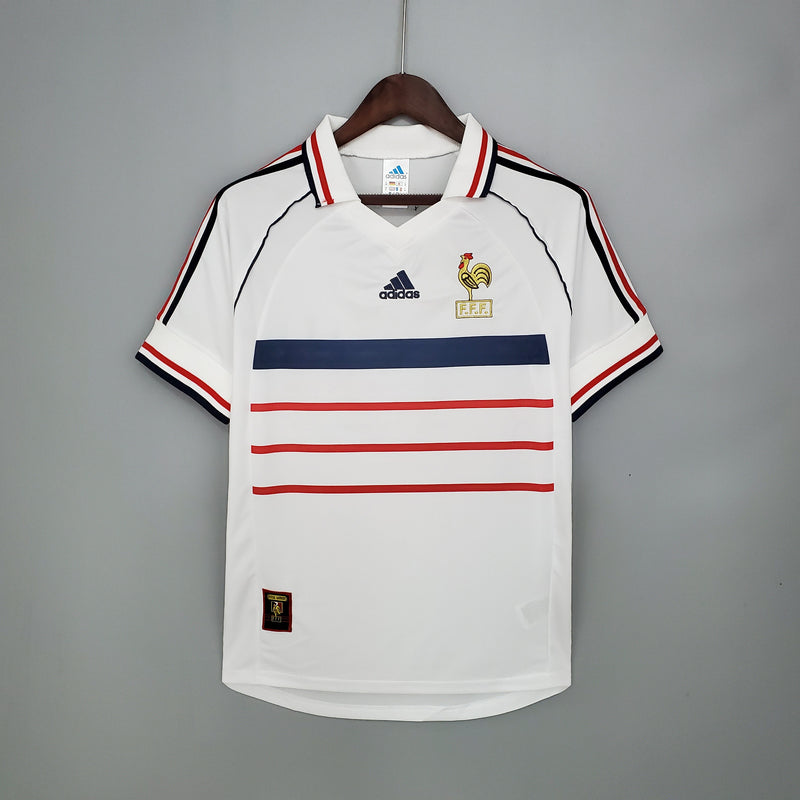 Imagem do produto Camisa França Reserva 1998 - Versão Retro com entrega para brasileiros no Reino Unido