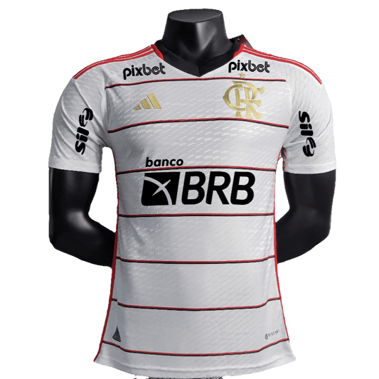 Camiseta visitante del Flamengo 23/24 II - Todos los patrocinadores - Versión para el jugador 