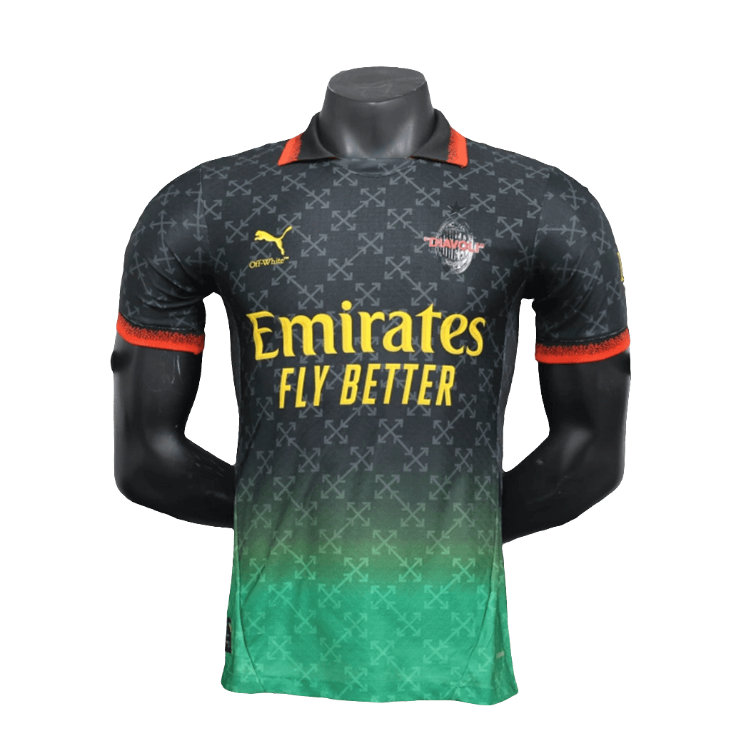 Camisa comemorativa do AC Milan 25/26 - Preta - Versão Jogador 