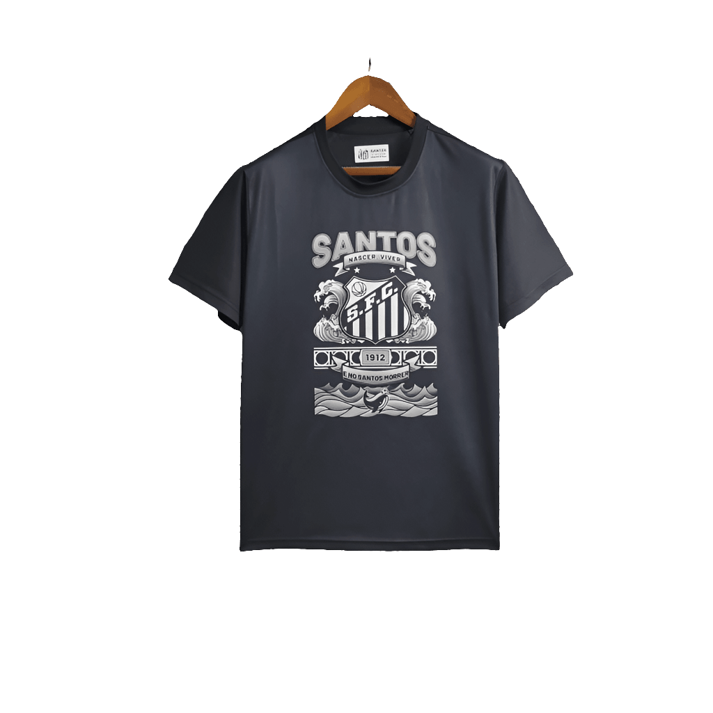 Camiseta Santos 25/26 Edición Casual - Negra - Versión Fan 