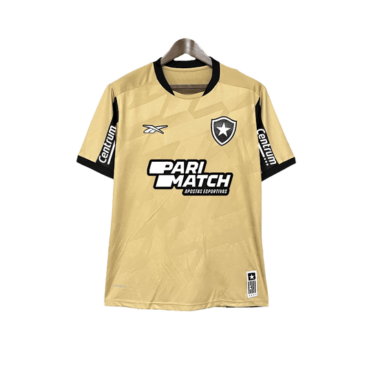 Camisa de Goleiro Botafogo 24/25 - Dourada - Todos os Patrocinadores - Versão Torcedor 