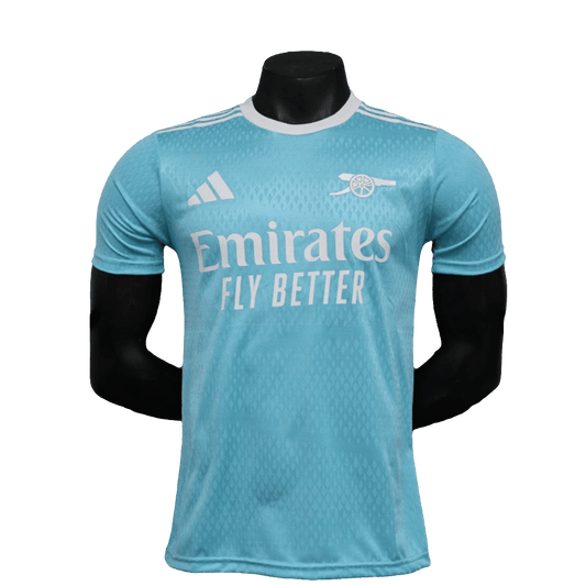 Camiseta prepartido del Arsenal 25/26 - Azul cielo - Versión de jugador 