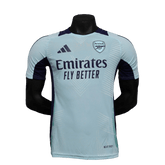 Camisa pré-jogo do Arsenal 24/25 - Azul claro - Versão do jogador 