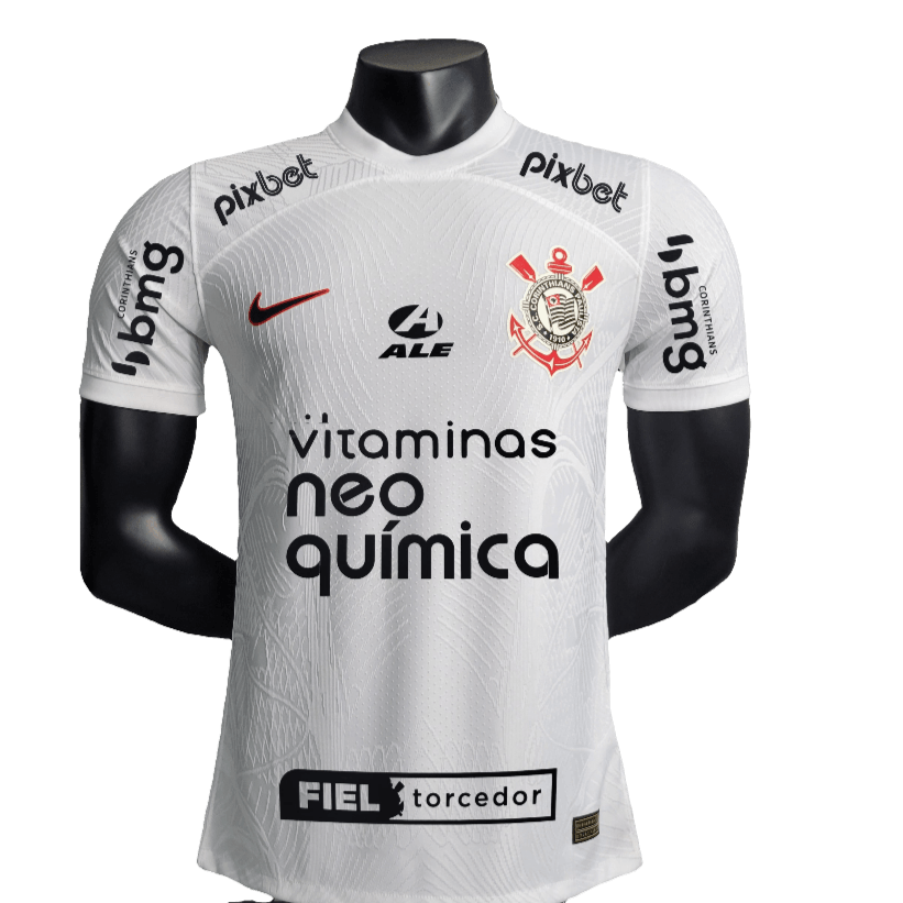 Camiseta local del Corinthians 23/24 I - Todos los patrocinadores - Versión para el jugador 