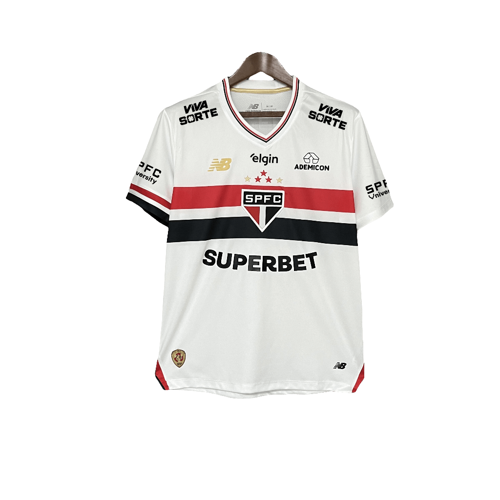Camiseta de local del Sao Paulo 25/26 I - Todos los patrocinadores - Versión para aficionados 
