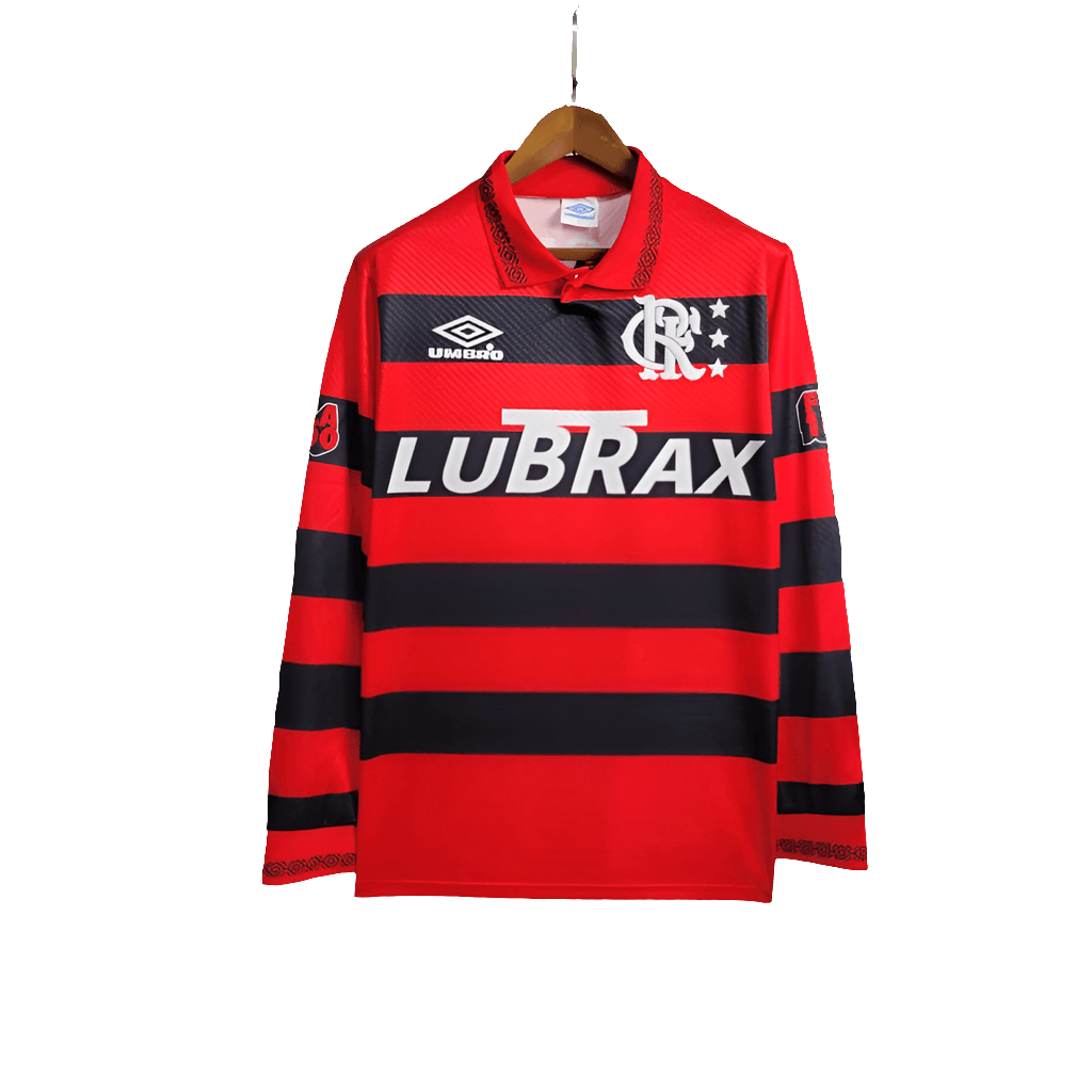 Camisa Flamengo 94/95 I - Manga Longa - Versão Retrô 
