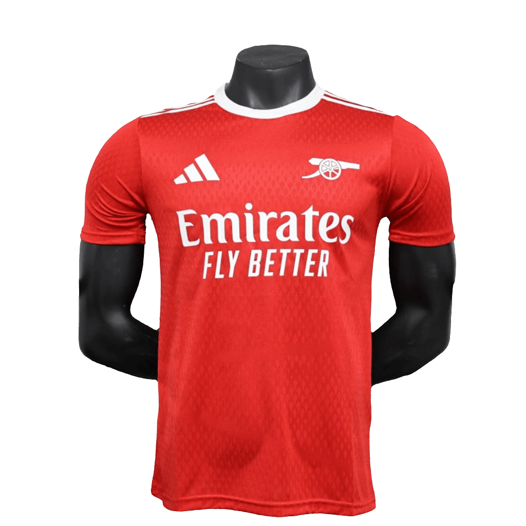 Camiseta prepartido del Arsenal 25/26 - Roja - Versión jugador 