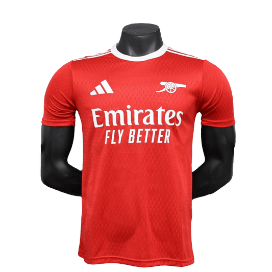 Camiseta prepartido del Arsenal 25/26 - Roja - Versión jugador 
