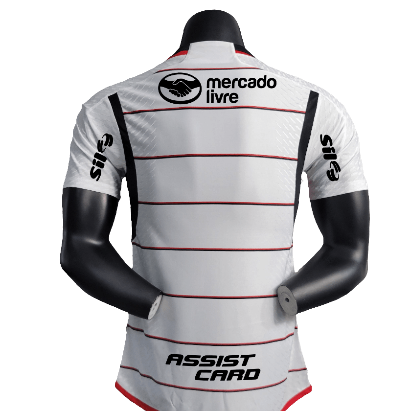 Camisa reserva Flamengo 23/24 II - Todos os patrocinadores - Versão jogador 