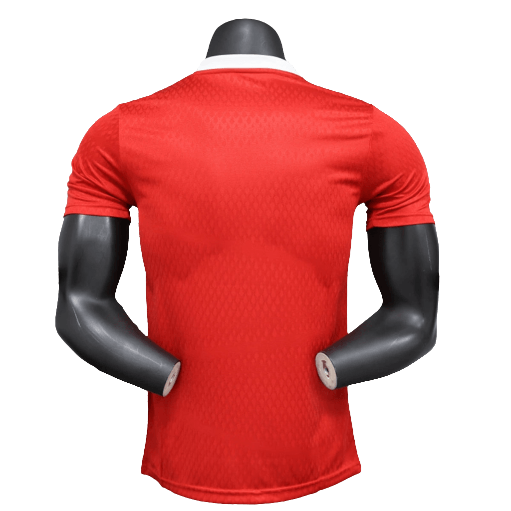 Camiseta prepartido del Arsenal 25/26 - Roja - Versión jugador 