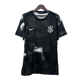 Camisa de Treino Corinthians 25/26 - Preta - Versão Torcedor 