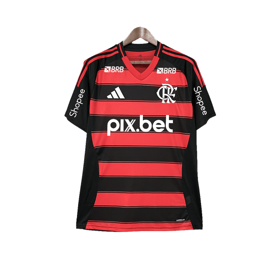 Camiseta local del Flamengo 25/26 I - Todos los patrocinadores - Versión para aficionados 