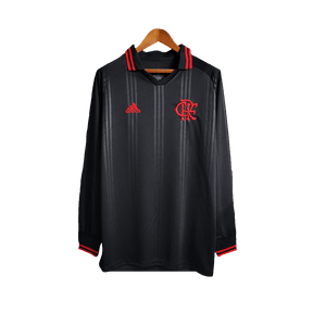 Camisa Flamengo Edição Especial 19/20 - Preta - Manga Longa Versão Retrô 