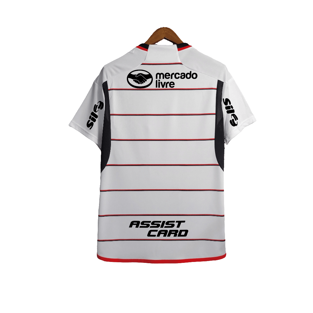Camisa reserva Flamengo 23/24 II - Todos os patrocinadores - Versão Torcedor 