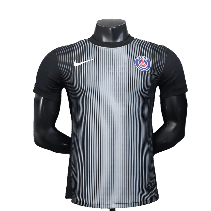 Camisa de goleiro do Paris Saint-Germain (PSG) 25/26 - Preta - Versão Jogador 