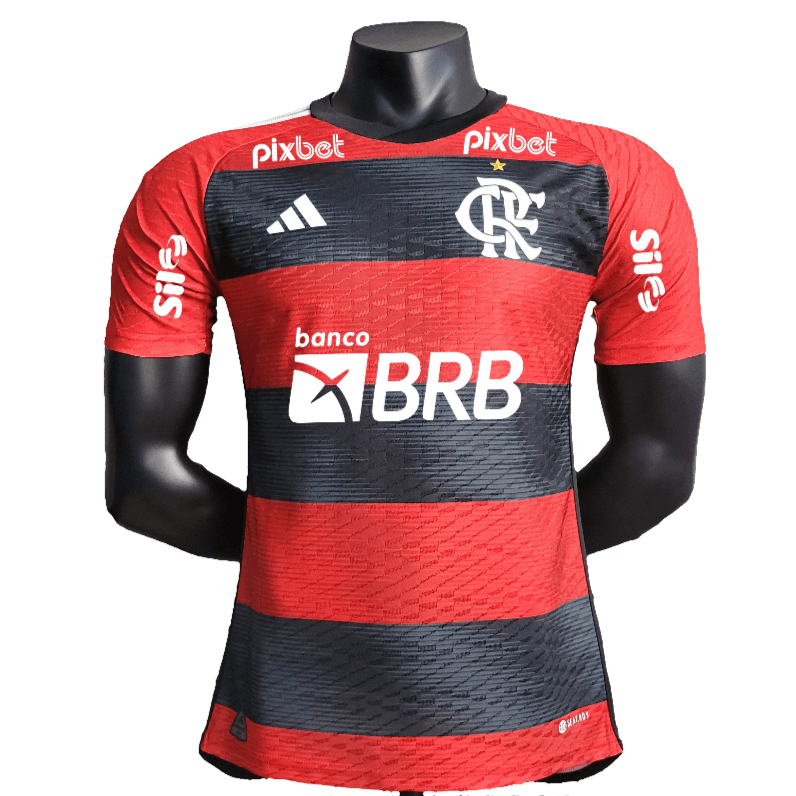 Camiseta local del Flamengo 23/24 I - Todos los patrocinadores - Versión para el jugador 