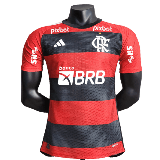Camiseta local del Flamengo 23/24 I - Todos los patrocinadores - Versión para el jugador 
