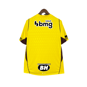 Camisa de Goleiro Atlético Mineiro 24/25 - Amarela - Todos os Patrocinadores - Versão Torcedor 