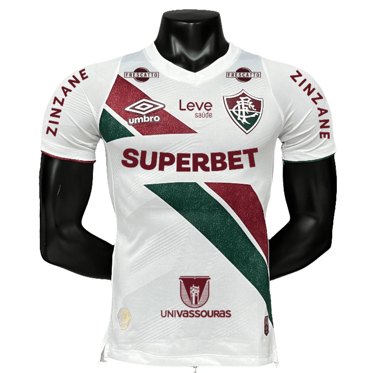 Camisa reserva do Fluminense 24/25 II - Todos os patrocinadores - Versão jogador 