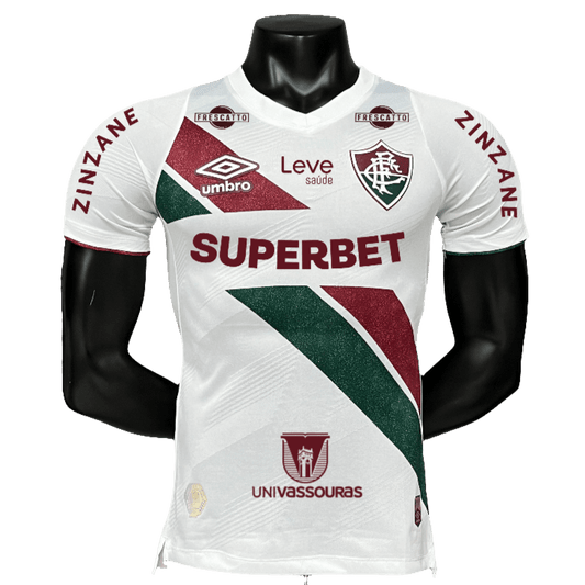 Camisa reserva do Fluminense 24/25 II - Todos os patrocinadores - Versão jogador 