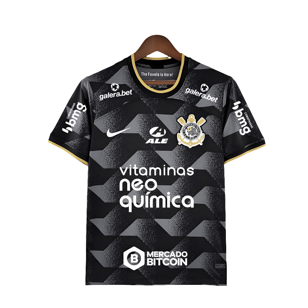Camiseta de visitante del Corinthians 22/23 II - Todos los patrocinadores - Versión para aficionados 