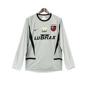 Flamengo 02/03 Goalkeeper Grey Jersey - Long Sleeve Retro Version
