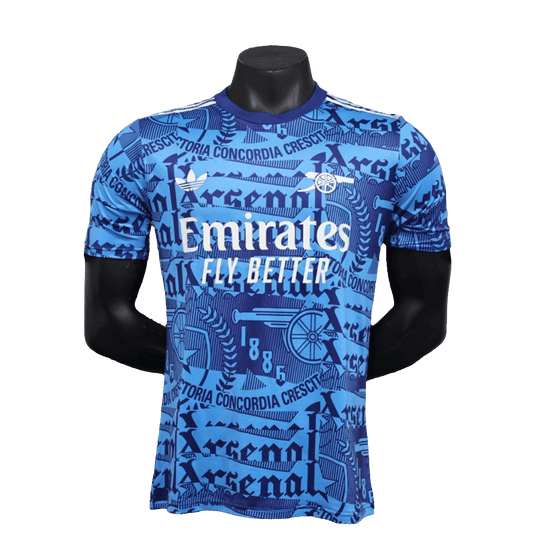 Camiseta prepartido del Arsenal 25/26 - Azul - Versión jugador 