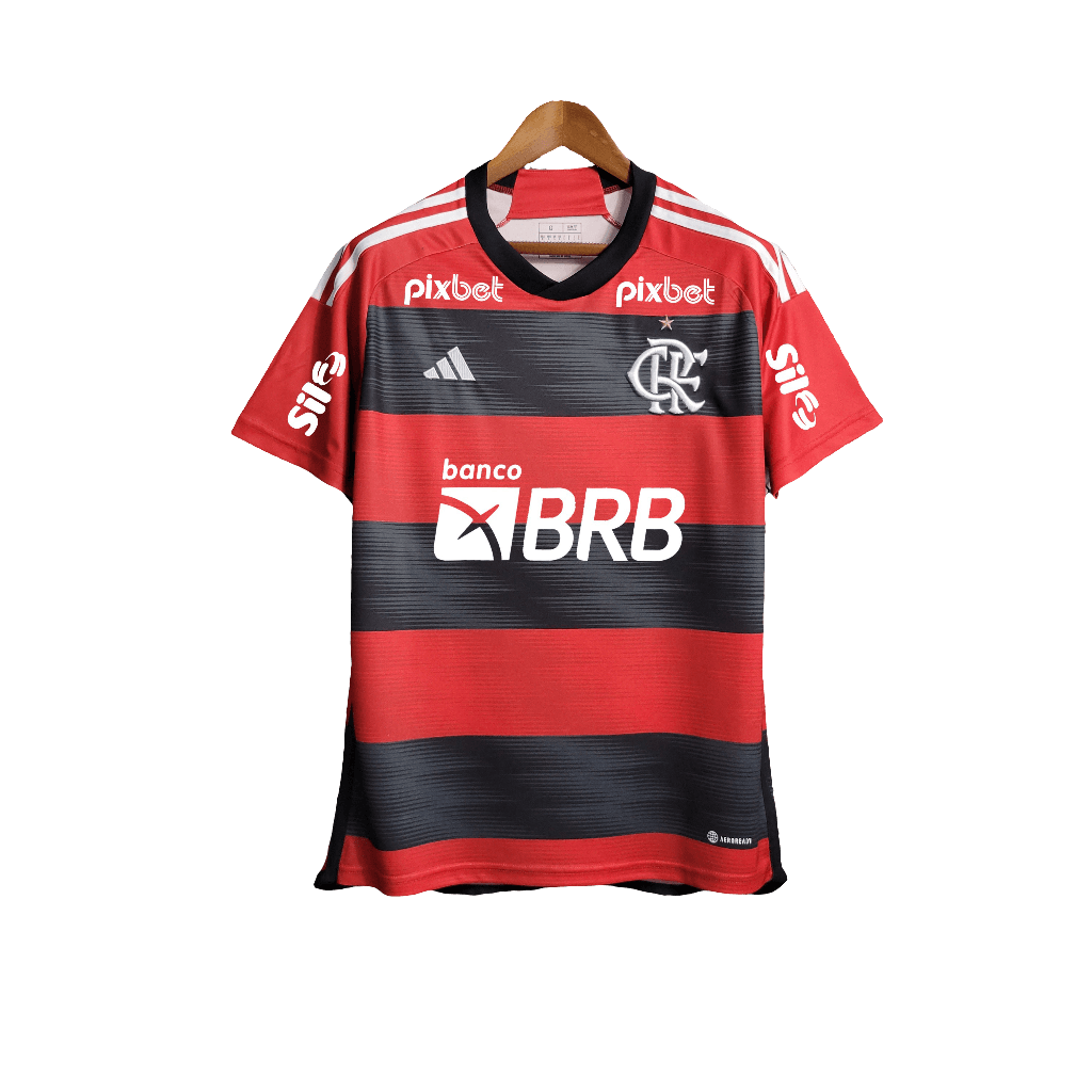 Camiseta local del Flamengo 23/24 I - Todos los patrocinadores - Versión para aficionados 