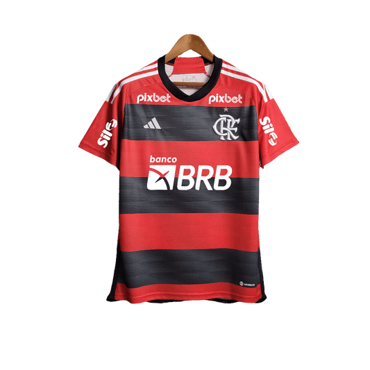 Camiseta local del Flamengo 23/24 I - Todos los patrocinadores - Versión para aficionados 