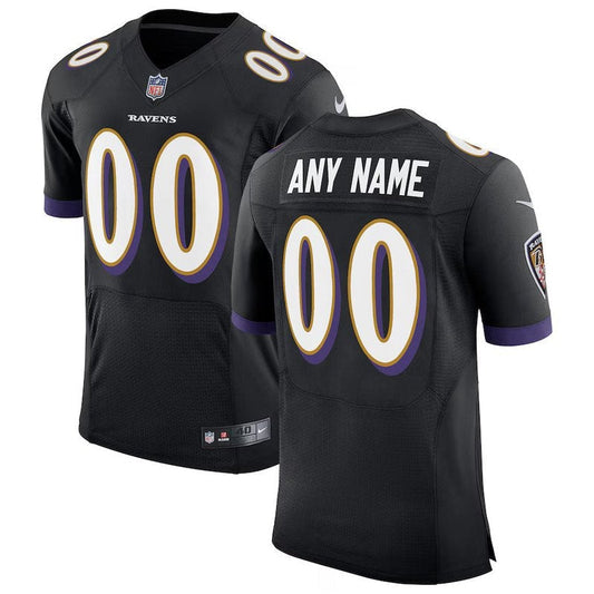 Camiseta personalizada de la NFL de los Baltimore Ravens - Speed ​​Machine - Negra