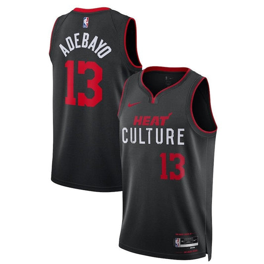 Camisa Bam Adebayo Miami Heat Unissex 23/24 NBA - Preta - Edição City 