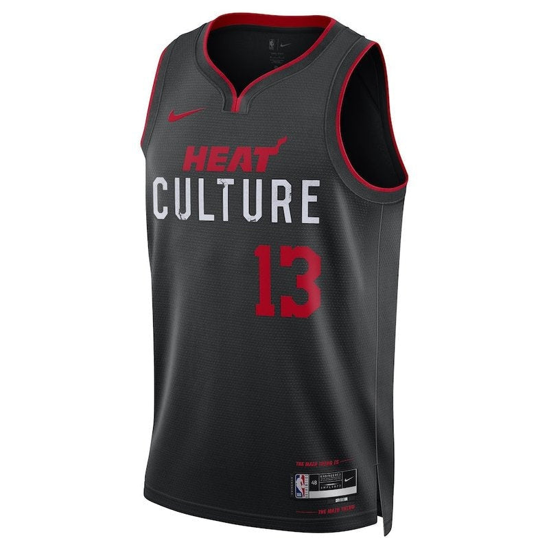 Camisa Bam Adebayo Miami Heat Unissex 23/24 NBA - Preta - Edição City 