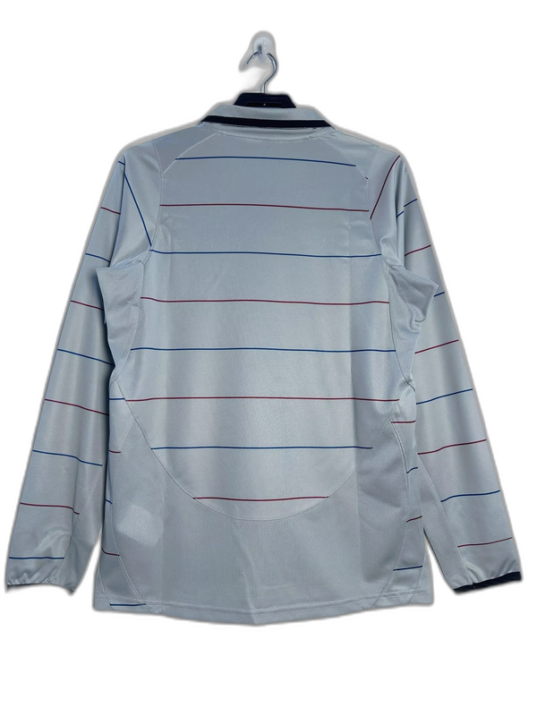 Camisa reserva do Barcelona 03/04 II - Versão retrô de manga comprida