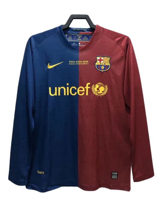 Barcelona 08/09 I Home Jersey - Long Sleeve Retro Version